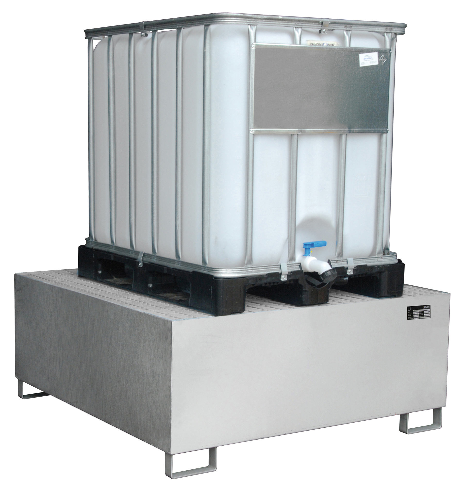 Edelstahl-Auffangwanne Typ VAW Edelstahl mit Zubehör